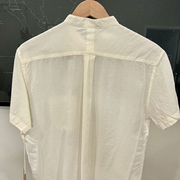 Industry of All Nations - Band Collar Madras Shirt SS Lightweight - Undyed - Picture 6 of 6